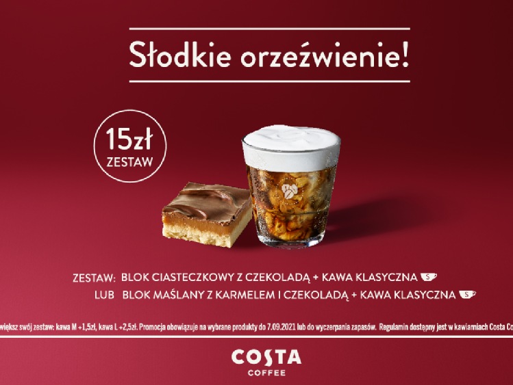 Słodkie orzeźwienie w Costa Coffee